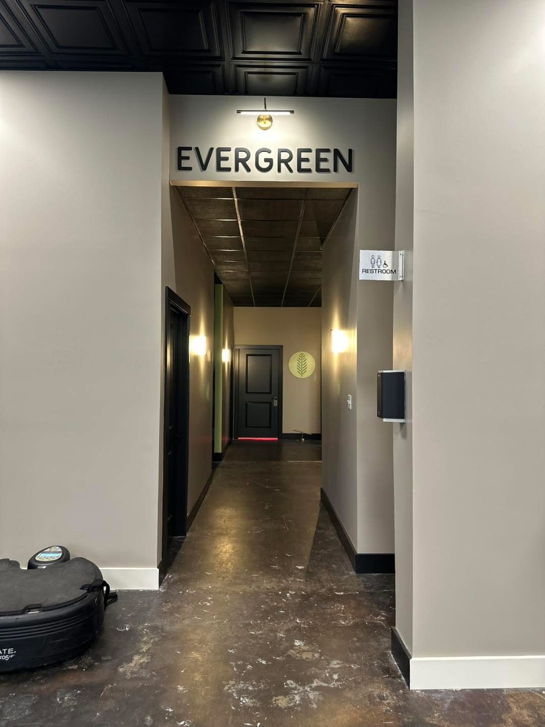 Evergreen hallway at Cypress Physical Therapy